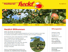 Tablet Screenshot of heckl-kelterei.de